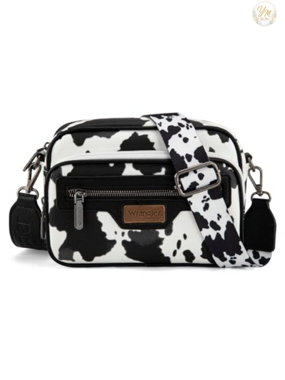 Women's Vegan Leather Multi Pocket Crossbody Bag Satchel Adjustable Strap